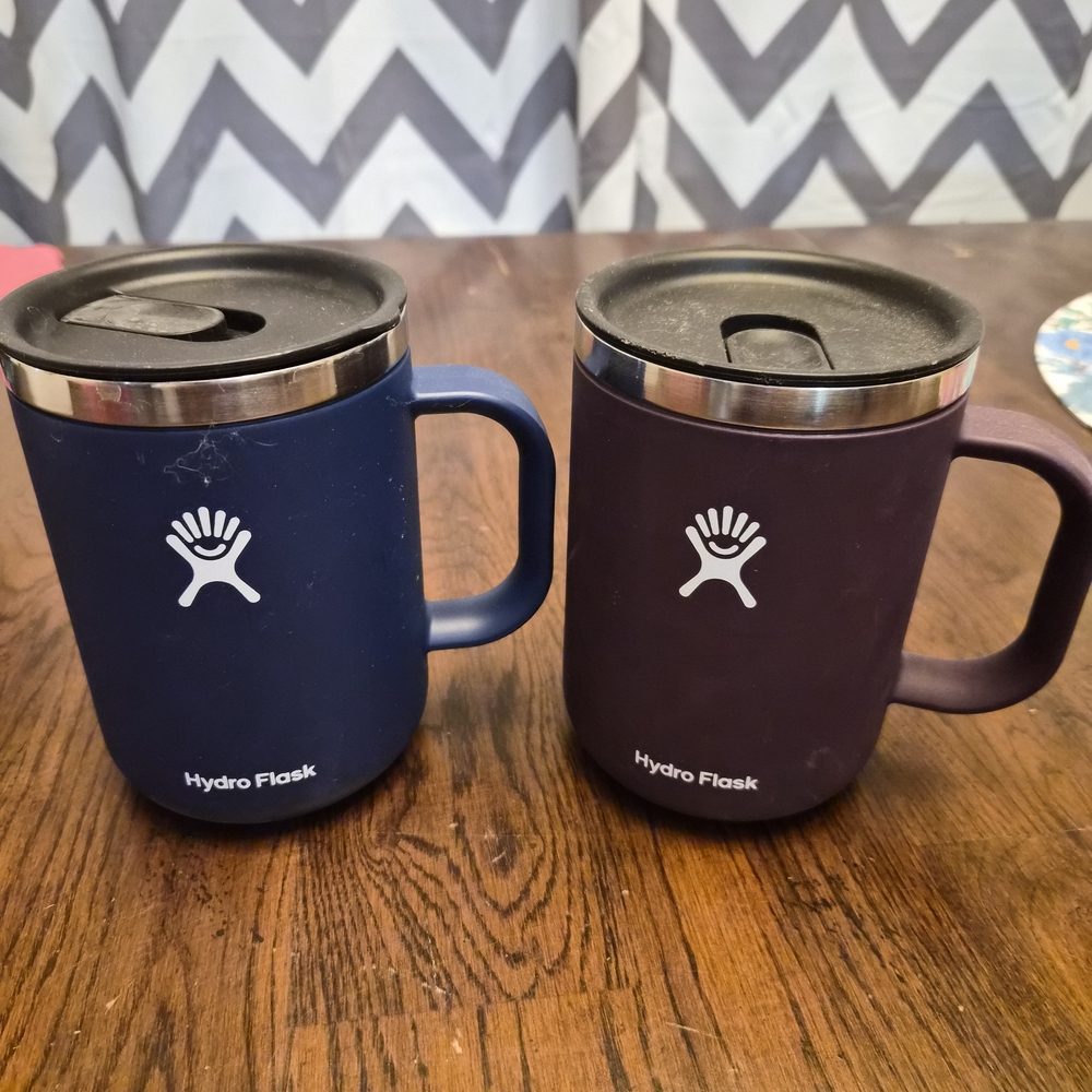 Hydro Flask Insulated Mugs - Blue and Purple